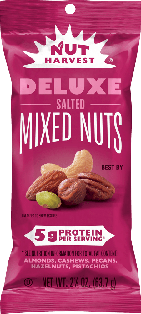NUT HARVEST MIXED NUTS SALTED 2.2OZ
