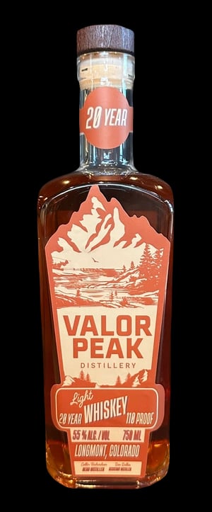 VALOR PEAK 20YR LIGHT WHISKEY 750ML