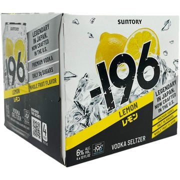-196 VODKA SELTZER LEMON 4PK