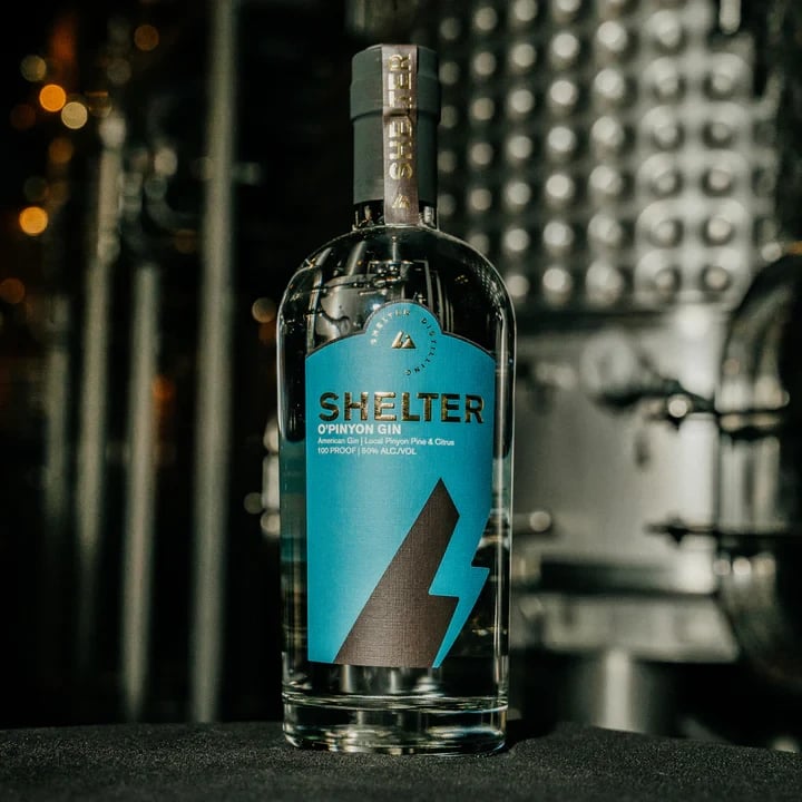 SHELTER DISTILLING O'PINYON GIN 750ML