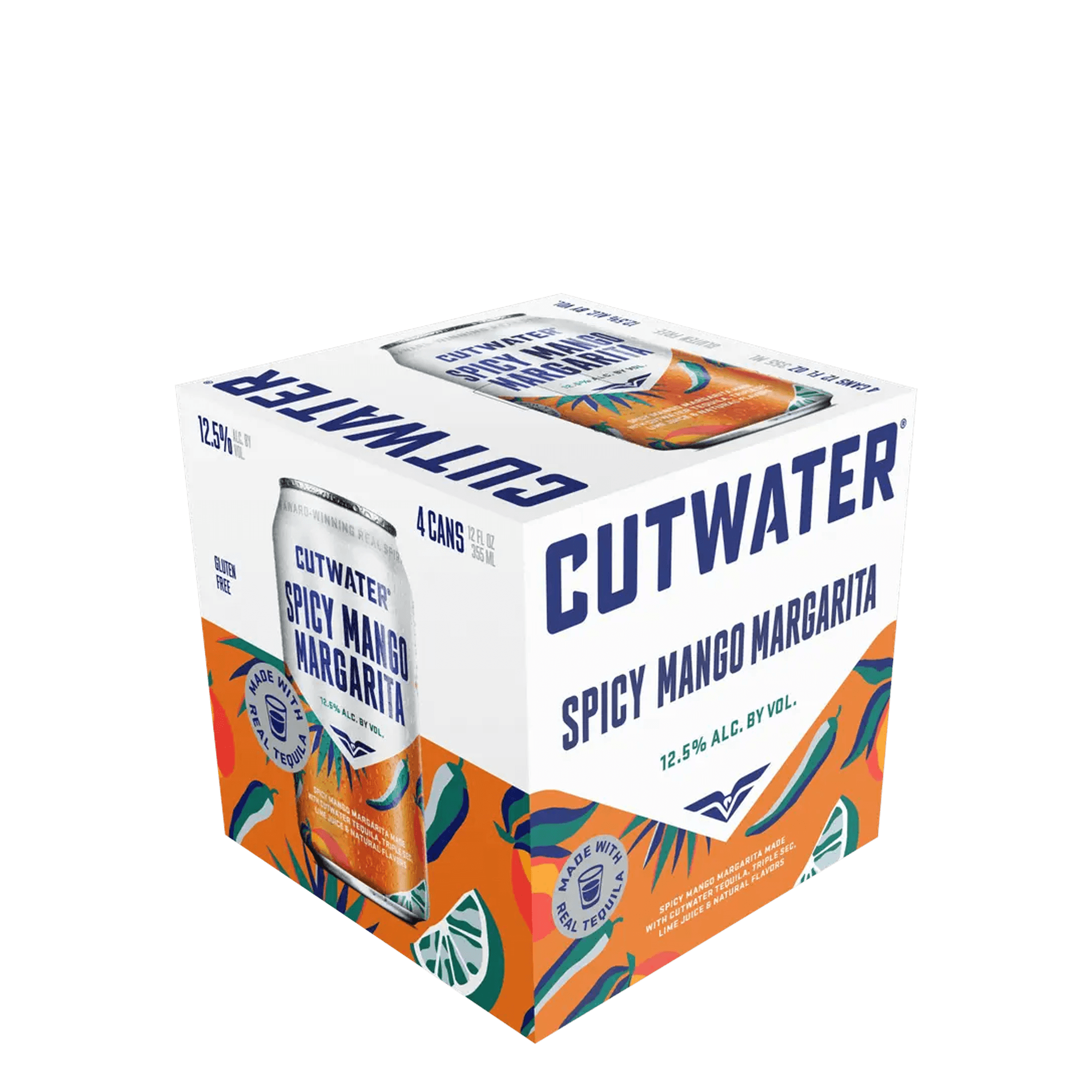 CUTWATER MARGARITA SPICY MANGO 4PK
