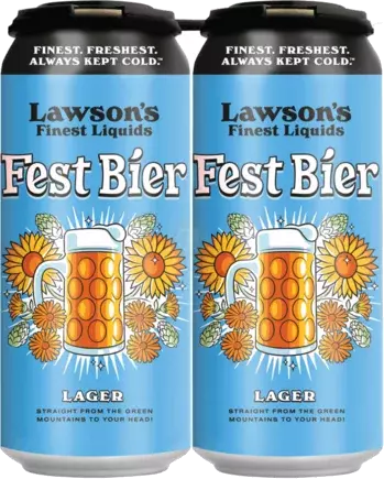 LAWSON'S LIQUIDS FESTBIER LAGER 16OZ CANS 4PK