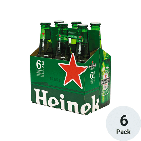 HEINEKEN LAGER 12OZ BTLS 6PK