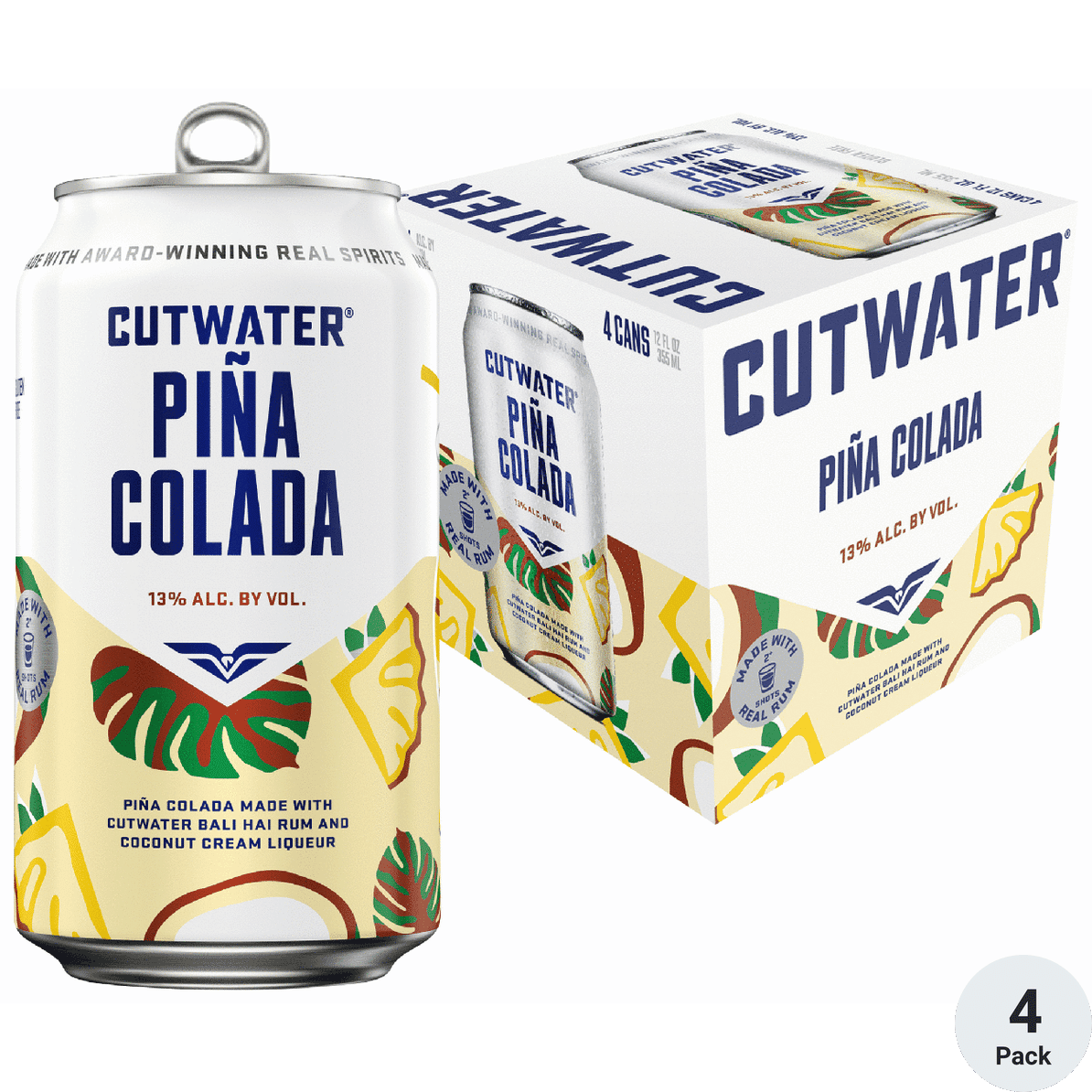 CUTWATER PINA COLADA 4PK