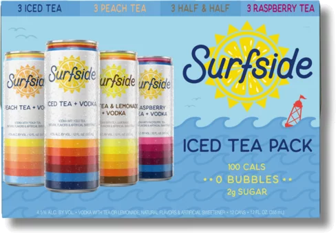 SURFSIDE ICE TEA VARIETY PACK 8PK