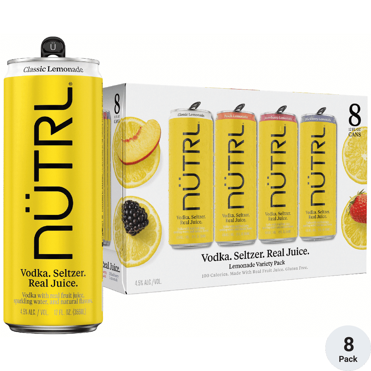 NUTRL VODKA LEMONADE 8PK