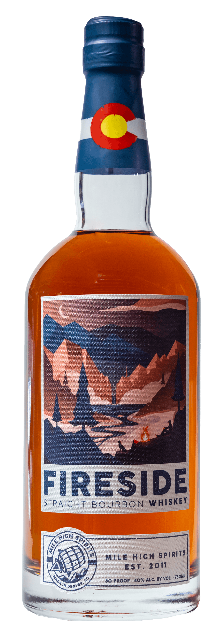 MILE HIGH SPIRITS FIRESIDE BOURBON 750ML