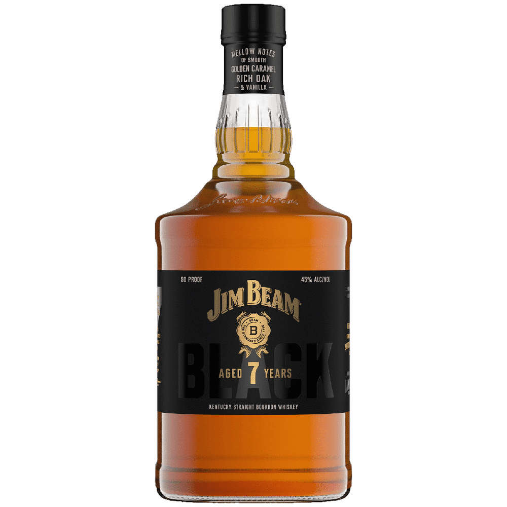 JIM BEAM BLACK BOURBON 7yr BLACK LABEL 750ML