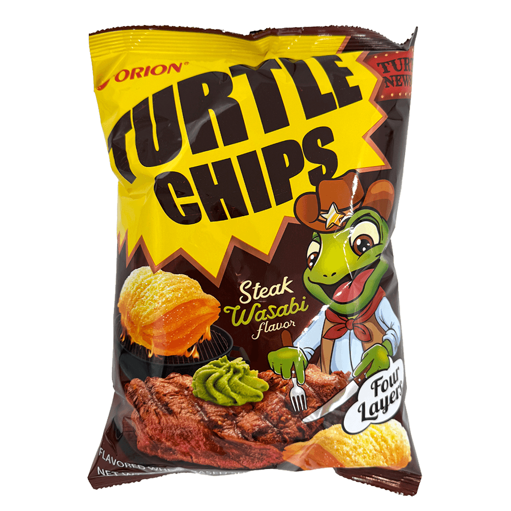 TURTLE CHIPS STEAK WASABI 5.6OZ
