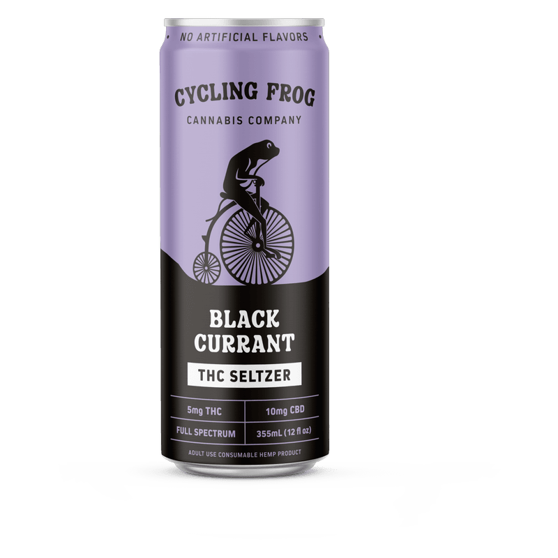 CYCLING FROG SINGLES BLACK 1MG THC CURRANT 12OZ