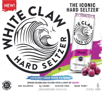 WHITE CLAW GRAPE 6PK
