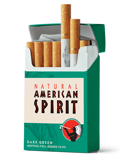 AMERICAN SPIRITS GREEN DARK-MENTHOL BOX