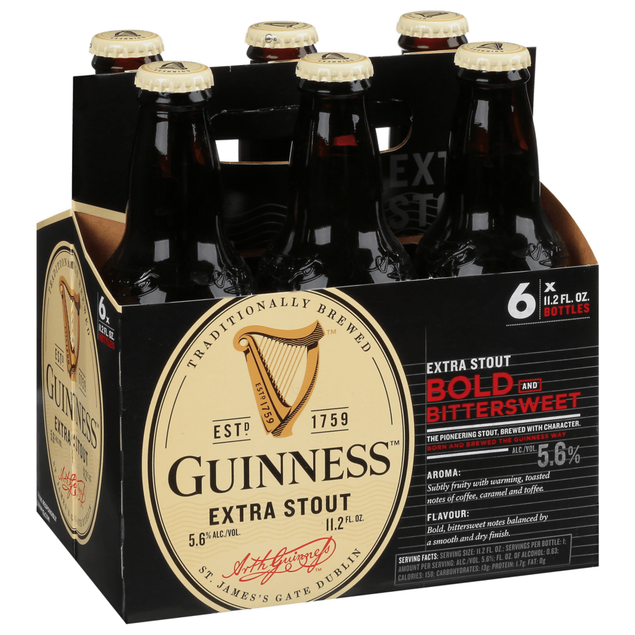 GUINNESS XTRA STOUT 11.2OZ BTL 6PK