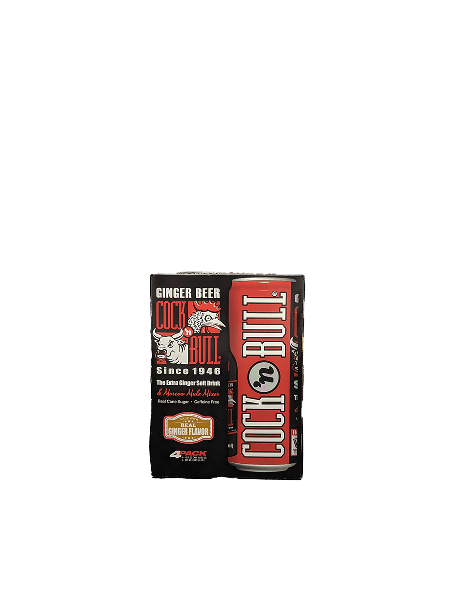 NA-COCK N BULL GINGER BEER 12OZCANS 4PK