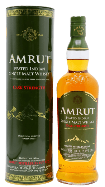 AMRUT PEATED CASK STRENGTH 750ML