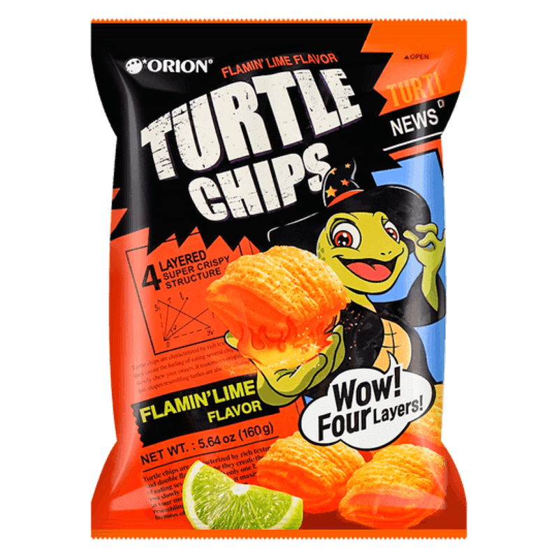 TURTLE CHIPS FLAMIN LIME 5.6OZ