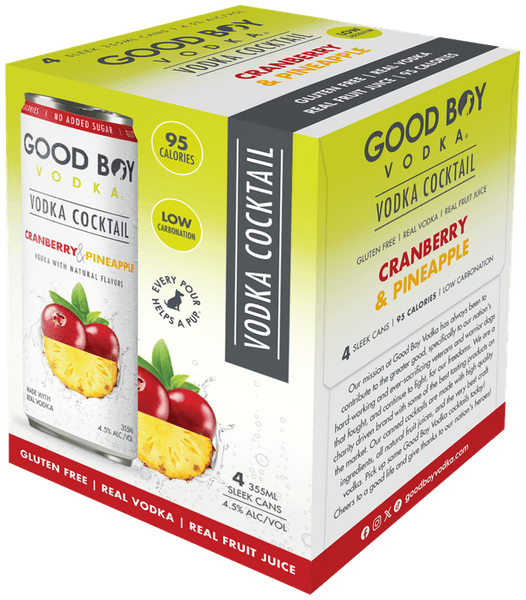 GOOD BOY CRANBERRY & PINEAPPLE 4PKC
