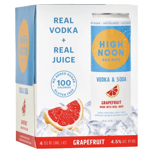 HIGH NOON GRAPEFRUIT VODKA SODA 4PK