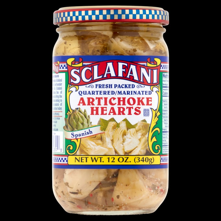 SCLAFANI ARTICHOKE HEARTS 12OZ