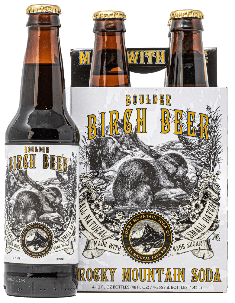 NA-ROCKY MOUNTAIN SODA BIRCH BEER 12OZ BTL 4PK