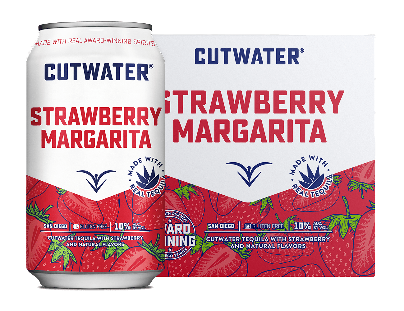CUTWATER MARGARITAS STRAWBERRY 4PK