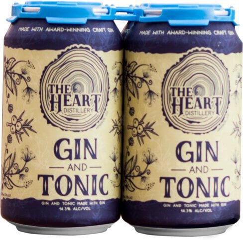 THE HEART DISTILLERY GIN AND TONIC 4PK