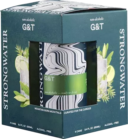 STRONGWATER NA-GIN & TONIC 4PK