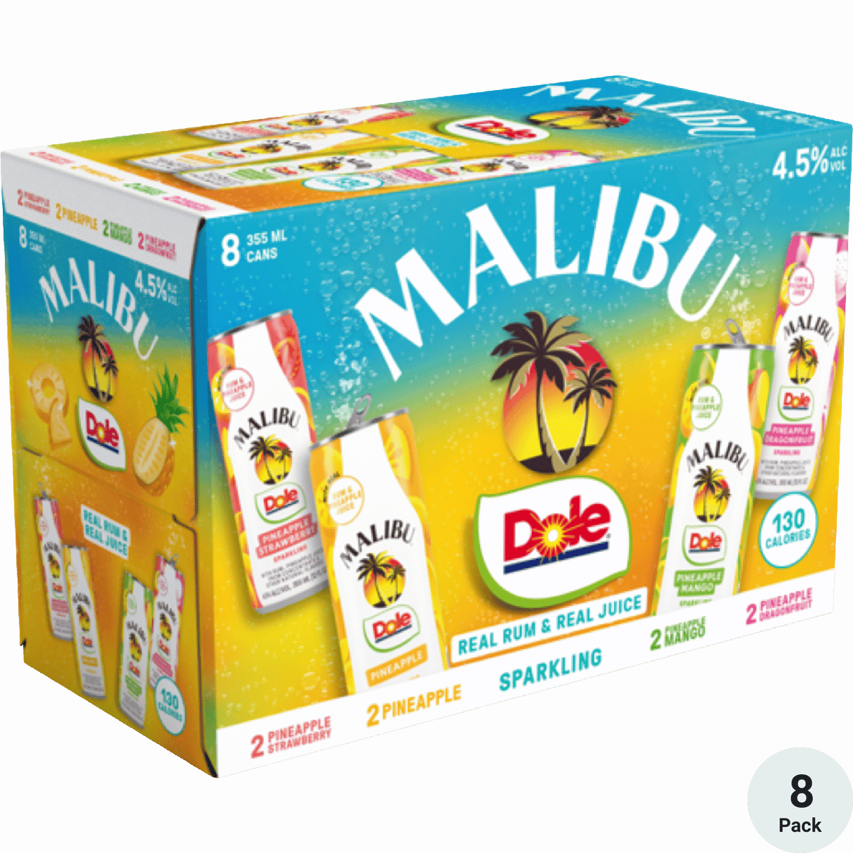 MALIBU COCKTAILS DOLE VARIETY 8PK