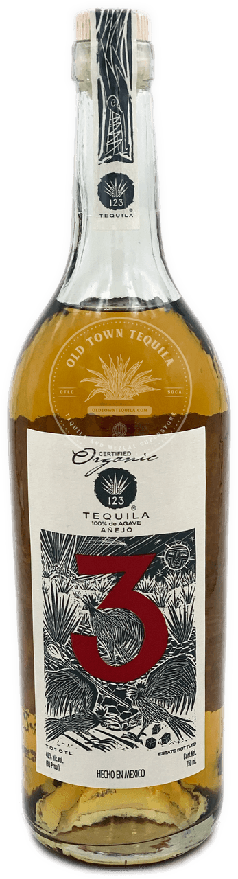 123 ORGANIC TEQUILA TEQUILA ANEJO TRES 750ML