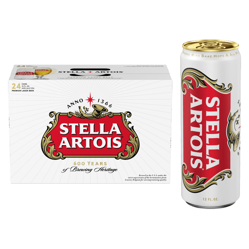 STELLA ARTOIS BELGIUM 12OZ CANS 24PK