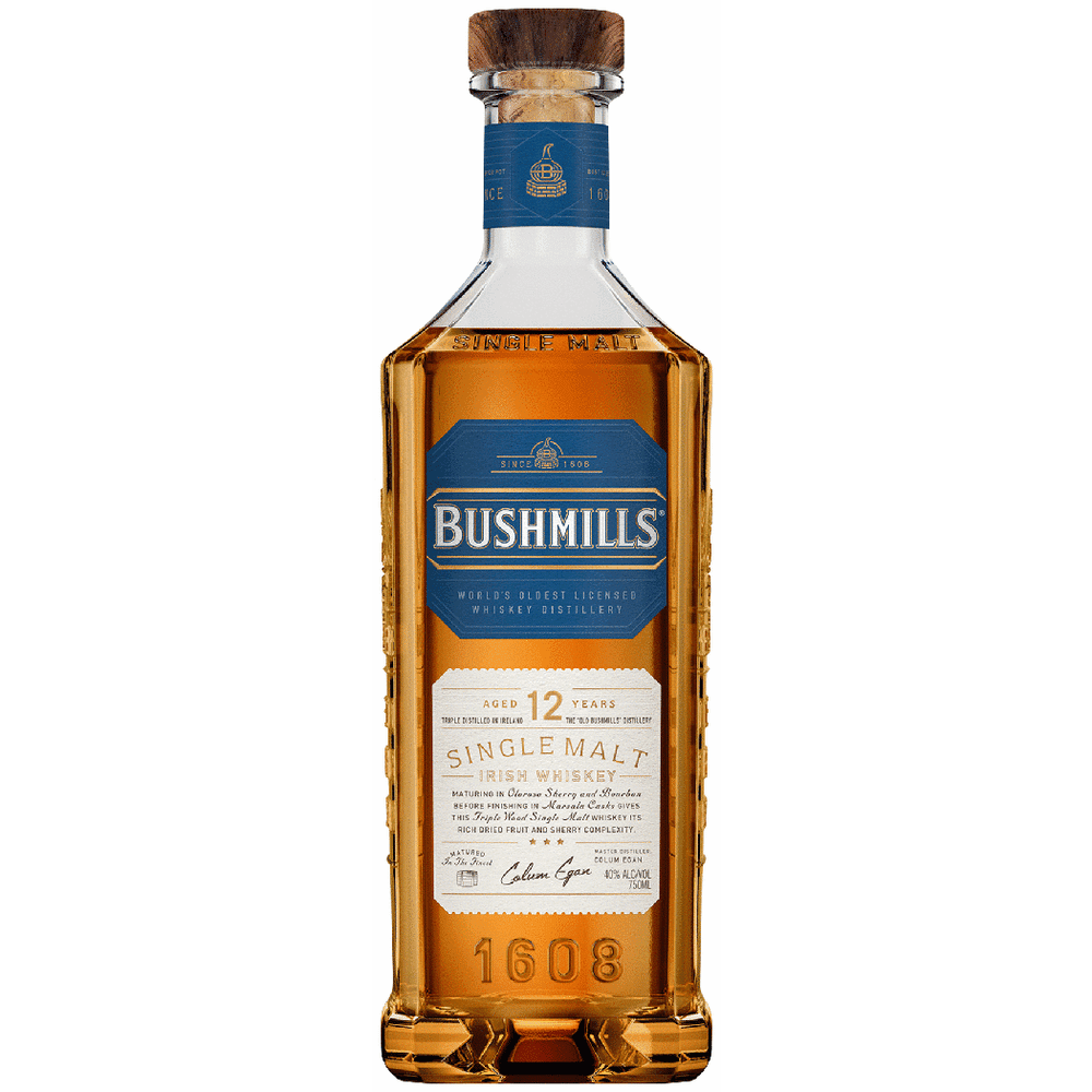 BUSHMILLS 12 YEAR IRISH WHISKEY 750ML