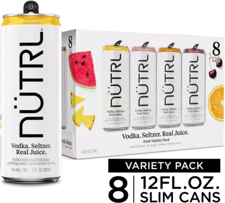 NUTRL VODKA FRUIT VARIETY 8PK