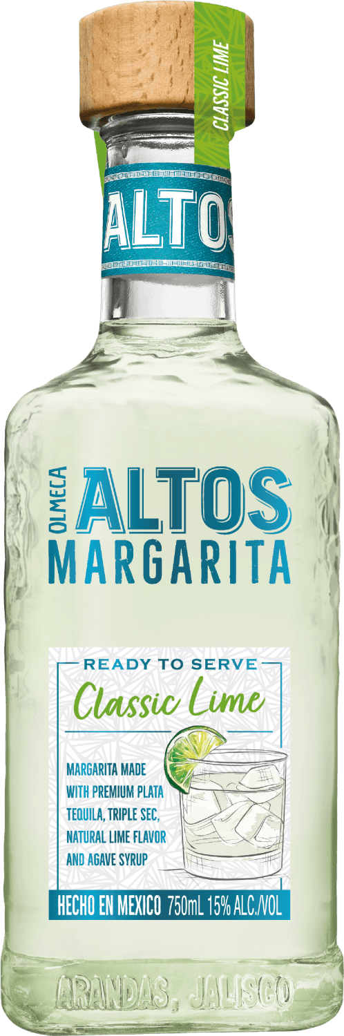 OLMECA ALTOS MARGARITA  classic lime 750ML
