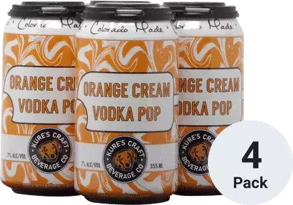 KURE'S COCKTAIL ORANGE CREAM VODKA 4PK