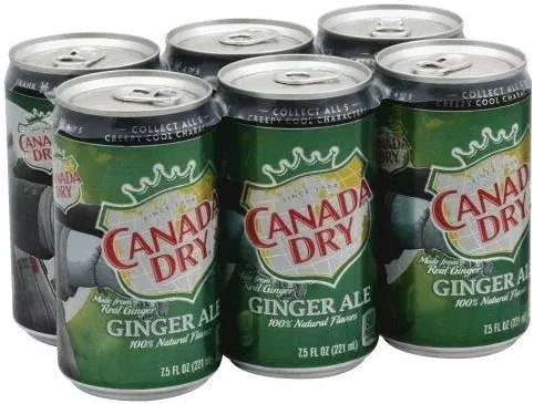 NA-CANADA DRY GINGER ALE 12OZ CANS 6PK