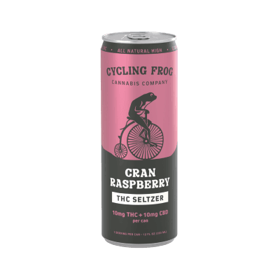 CYCLING FROG 1MG THC SELTZER CRAN RAZZ SINGLES