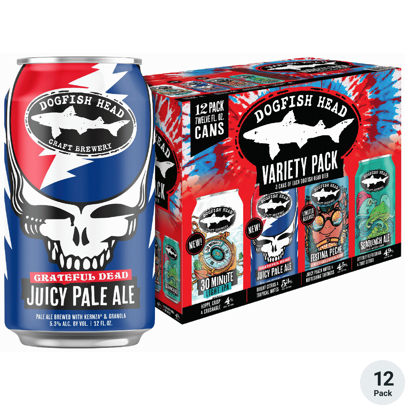 DOGFISH HEAD SAMPLER summer PACK 12PK