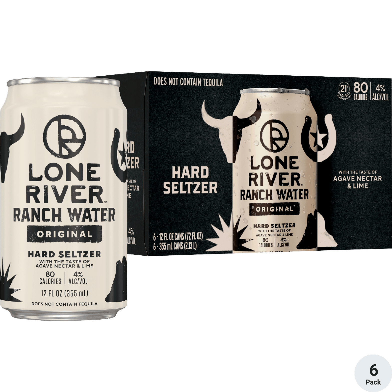 LONE RIVER RANCH WATER ORIGINAL SELTZER 6PK