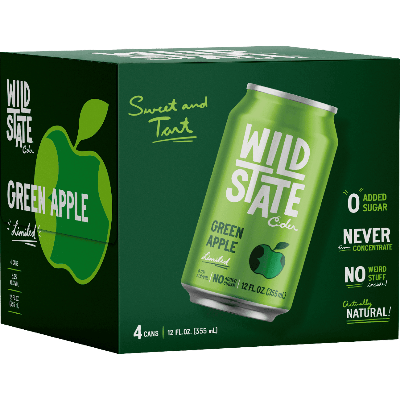 WILD CIDER APPLE CIDER 12OZCNS 4PK