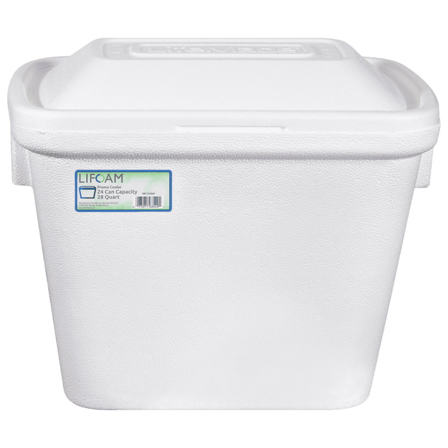 STYRO FOAM ICE CHEST 28QT