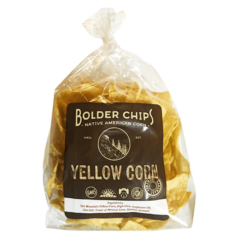BOULDER CHIPS YELLOW CORN TORTILLA 8.0OZ