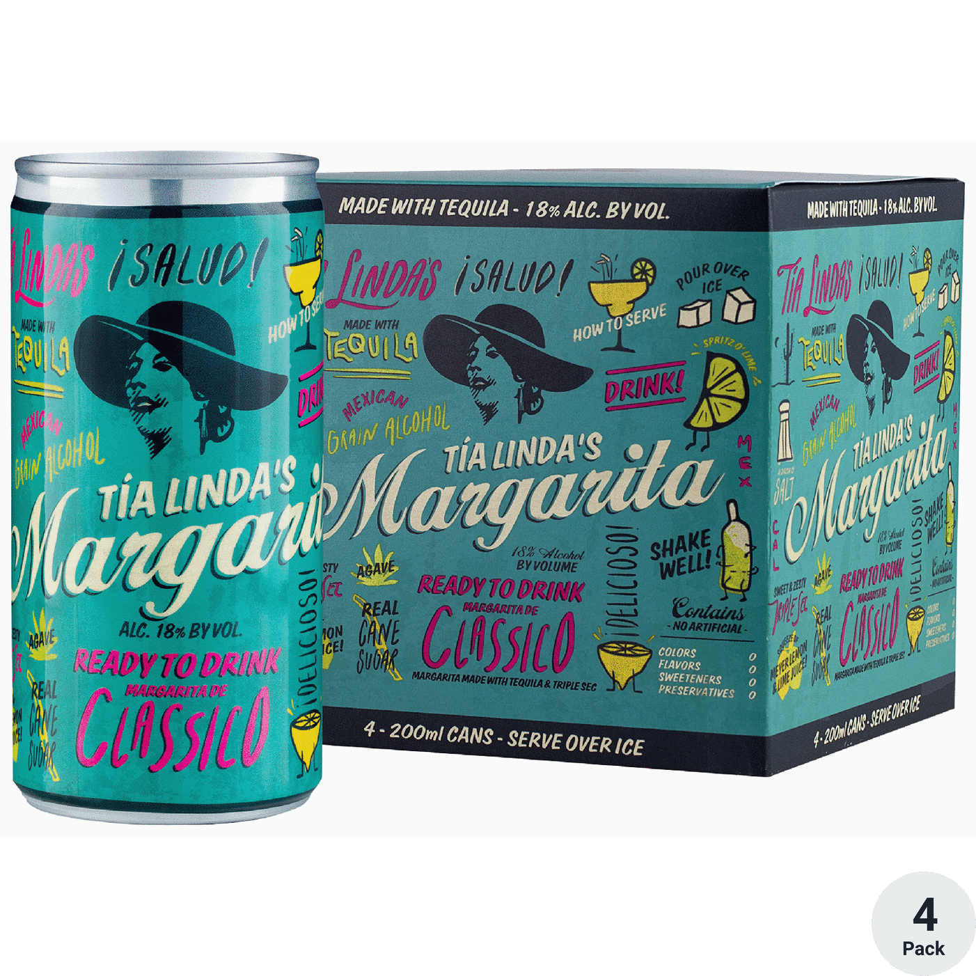 TIA LINDA'S MARGARITA 4PK