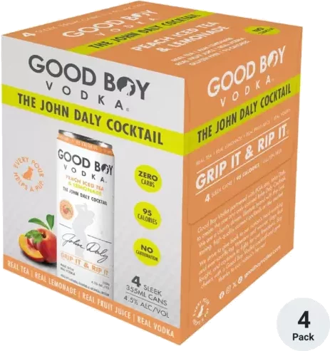 GOOD BOY PEACH ICED TEA & LEMONADE 4PKC