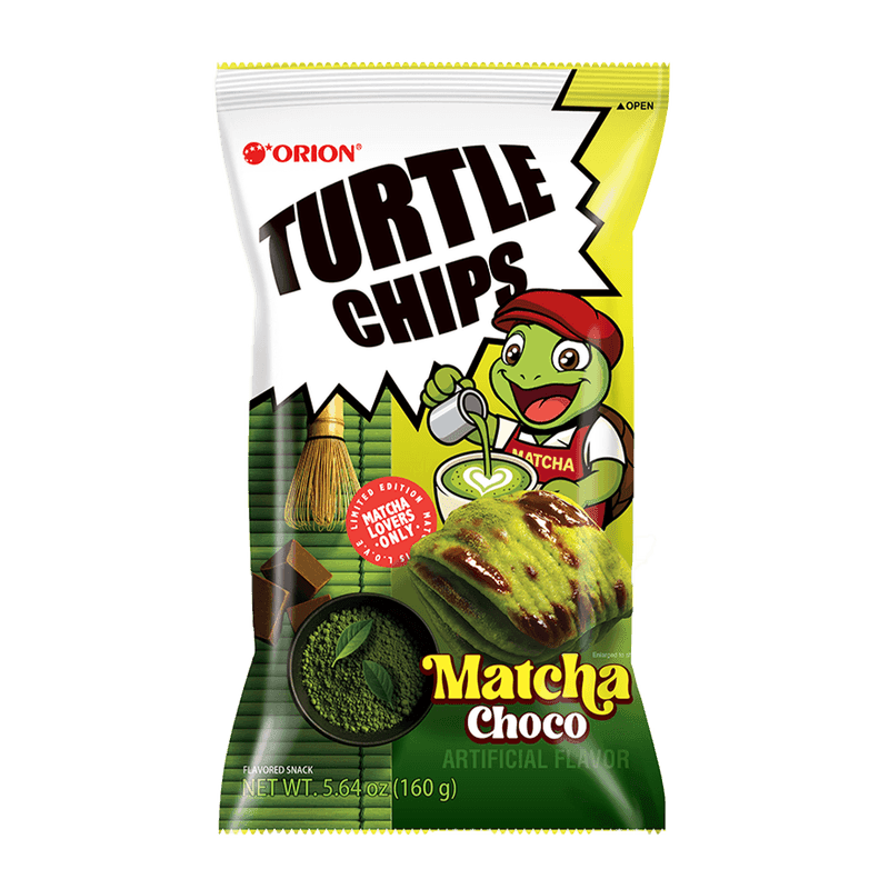TURTLE CHIPS MATCHA CHOCO 5.6OZ