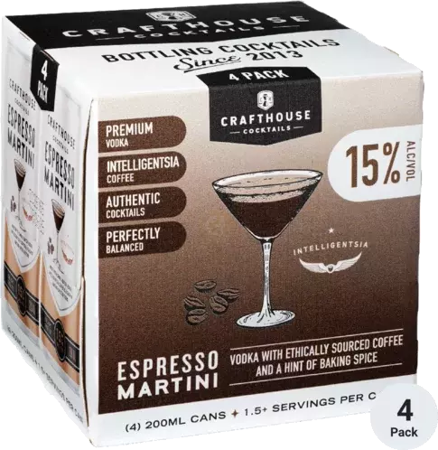 CRAFTHOUSE ESPRESSO MARTINI 4PK