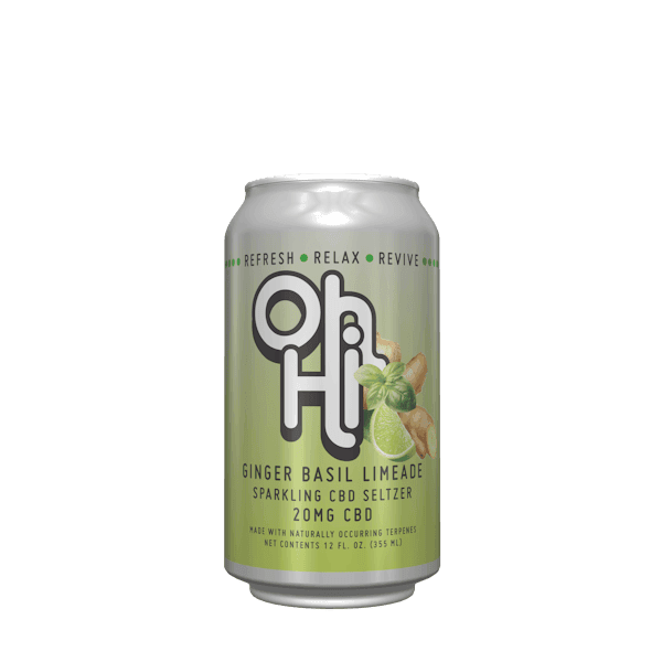 NA-Ska Oh Hi CBD Ginger Basil Limeade 12oz