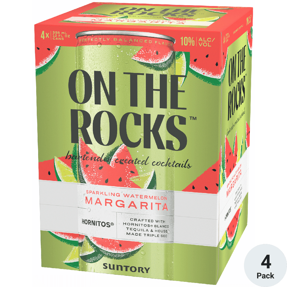 ON THE ROCKS SPARKLING WATERMELON 4PK