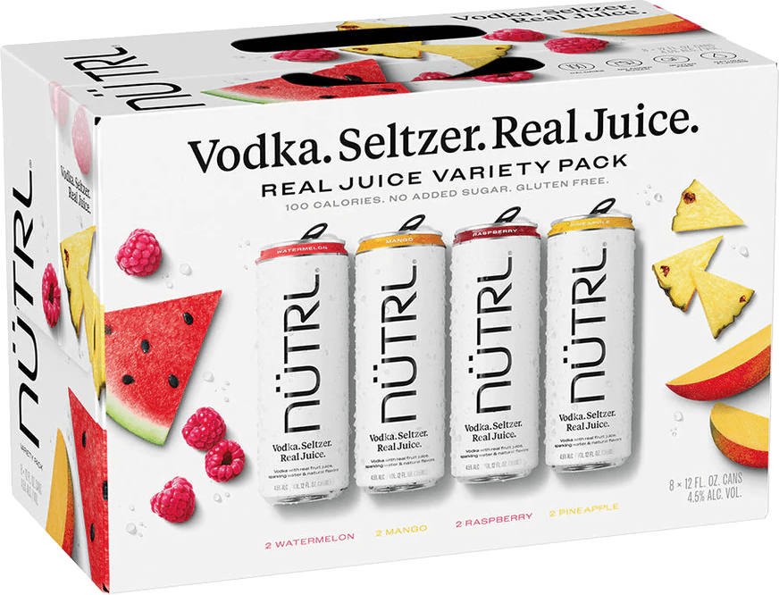 NUTRL VODKA FRUIT VARIETY 8PK