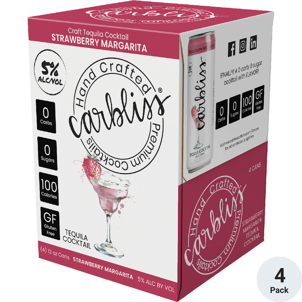 CARBLISS STRAWBERRY MARGARITA 4PK