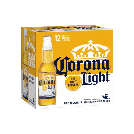 CORONA LIGHT 12OZ BTLS 12PK